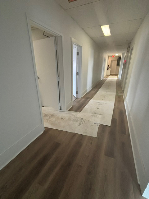 Finished bathroom from a completed investment-property renovation