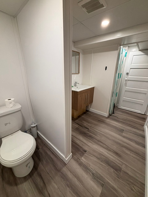 Finished suite area from a completed investment-property renovation